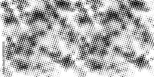 Halftone Square Pixels Pattern. Faded Shade Background. Grid Gradation BG. Black Screentone Diffuse Background. Overlay Texture. Abstract Pattern for Design Comic Prints. Vector Illustration.