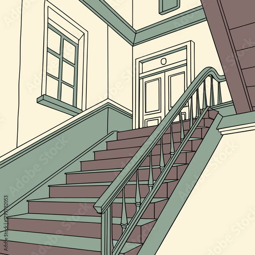 staircase in the house