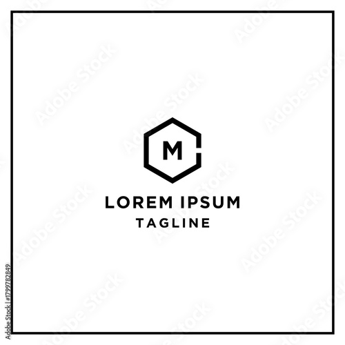 cm or mc hexagon logo