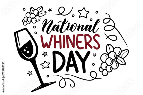 NATIONAL WHINERS DAY vector illustration 