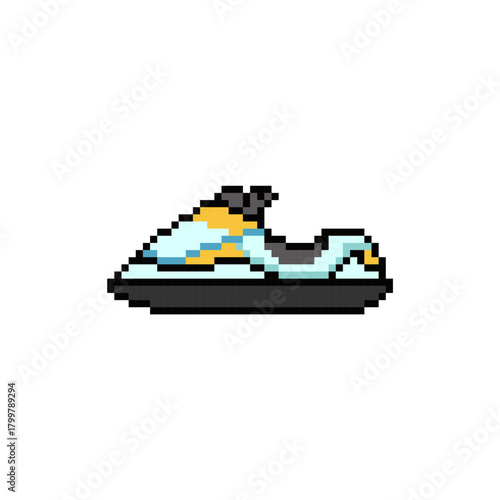 JET SKI MOTOR PIXEL ART