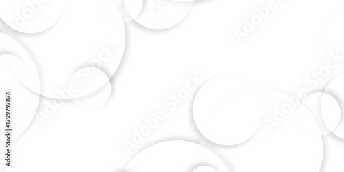 Abstract background with circle white abstract geometric background with soft light white paper circles in design. Abstract background in white and gray shadows. abstract geometric background Template