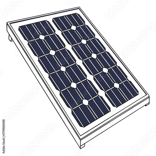 Solar panel vector illustration isolated on for your design
