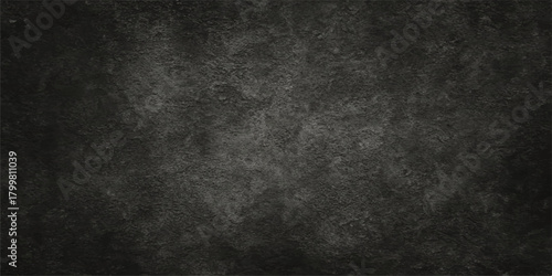 Dark black and white grunge textured wall surface background pattern