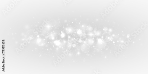 Christmas light spray with bright bokeh accents in a soft festive glow. A clean shimmering composition with subtle star and sparkle tones.