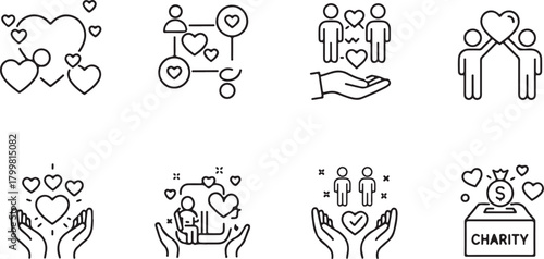 Hands holding cutlery icon set illustration vector silhouette design concept