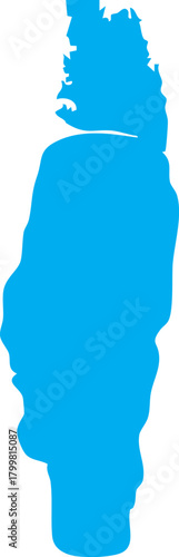  Bear Lake Map Shape Idaho Utah