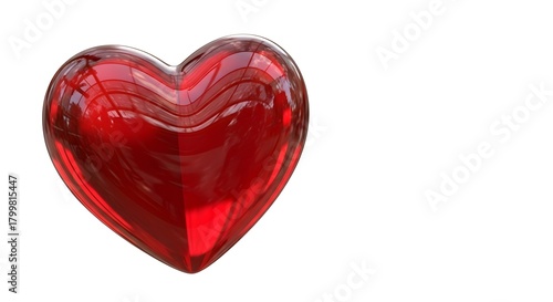 Glass Heart - Red