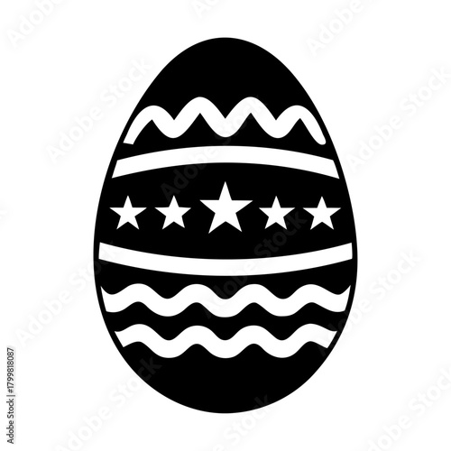 vector illustration of easter egg