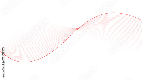 Elegant flowing red lines create a modern, vibrant, and dynamic background design