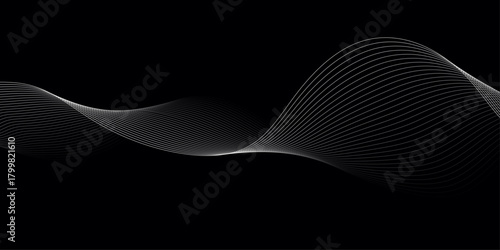 Trendy geometric background of smooth wave blend lines. Vector illustration for banners, posters, covers. Abstract modern design, Abstract background vector.