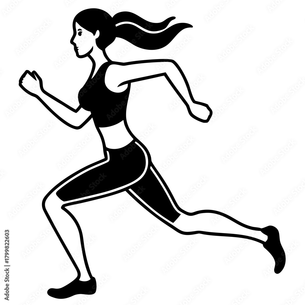 Fototapeta premium tennis player silhouette vector