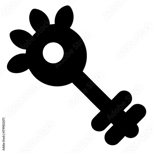 vector illustration of a key