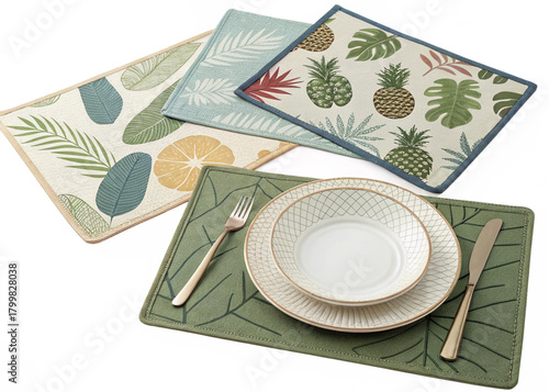 place mats isolated on perfect background