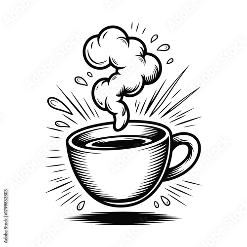 Coffee cup sweating with too much energy