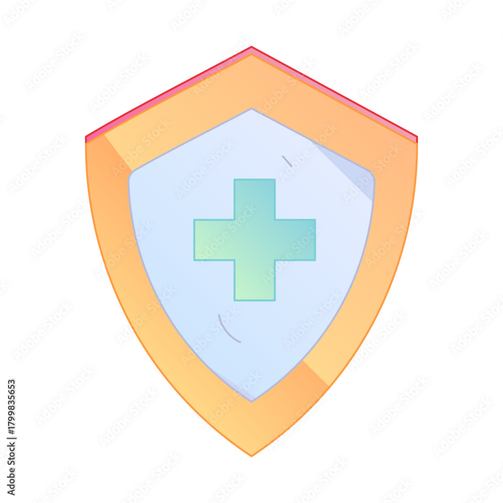 Fototapeta premium Digital Healthcare Service Telemedicine Gradient Flat Vector Illustration Medical Technology Asset 