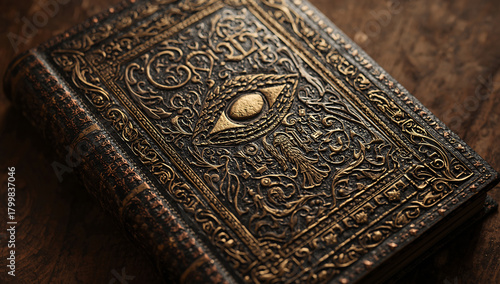 Discover the secrets hidden within an ancient, ornate book of spells and mysteries