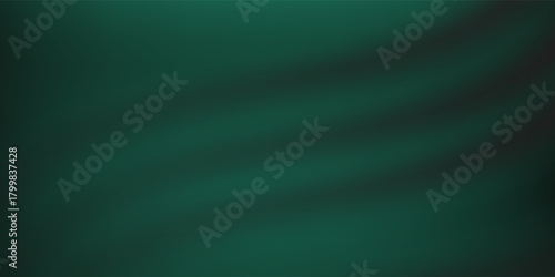 Abstract background Soft green light on dark background