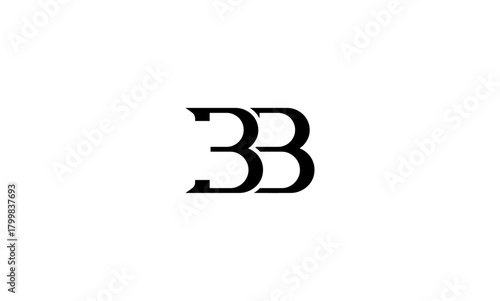 BB initial letters, monogram logo
