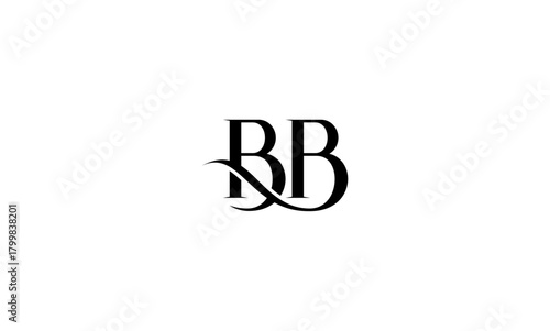 BB initial letters, monogram logo
