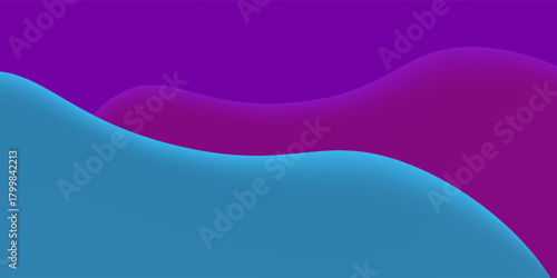 Abstract background with blue pink and purple wave line shapes
