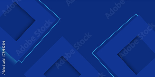 Abstract blue background with shiny light blue shadow element decoration, suit for presentation design, web banner, social media cover and more