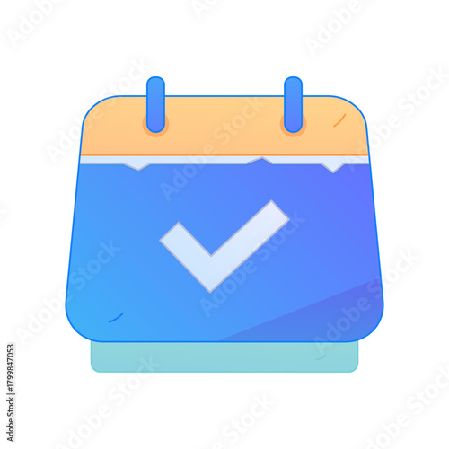 Digital File Management Contract Agreement Office Process Gradient Flat Vector Illustration Electronic Document Asset
