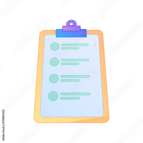 Digital File Management Contract Agreement Office Process Gradient Flat Vector Illustration Electronic Document Asset
