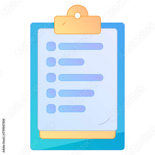 Digital File Management Contract Agreement Office Process Gradient Flat Vector Illustration Electronic Document Asset
