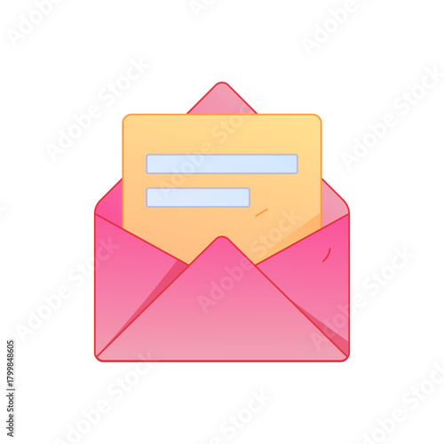 Digital File Management Contract Agreement Office Process Gradient Flat Vector Illustration Electronic Document Asset
