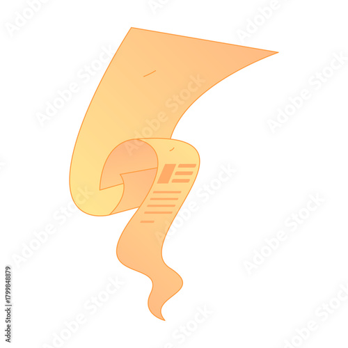 Digital File Management Contract Agreement Office Process Gradient Flat Vector Illustration Electronic Document Asset
