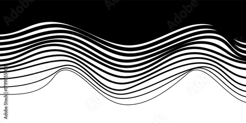 The transition from black to white. Modern black and white vector background