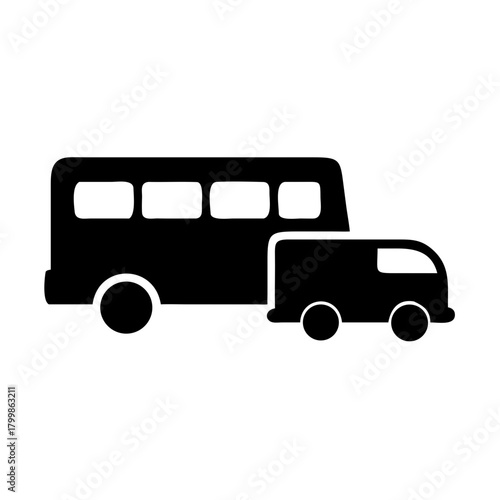 cartoon bus icon