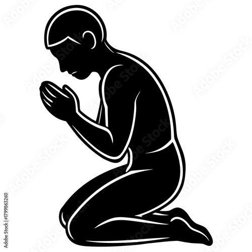 silhouette of a man