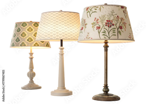 lampshades isolated on perfect background