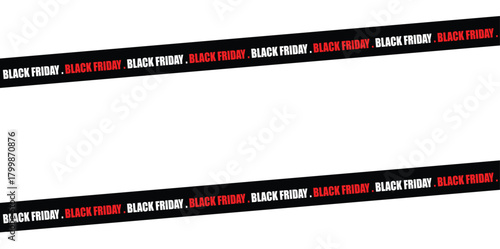 Black Friday sale banner promotional marketing design element isolated on white background