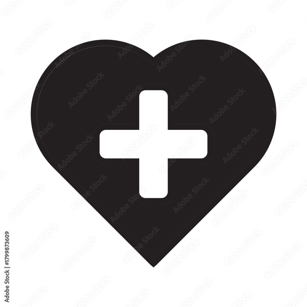 Obraz premium Heart dualtone icon. love dualtone icon. heartbreak medicine dualtone icon 