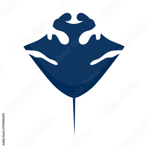 Manta ray icon isolated on white background. Stingray icon. Vector illustration
