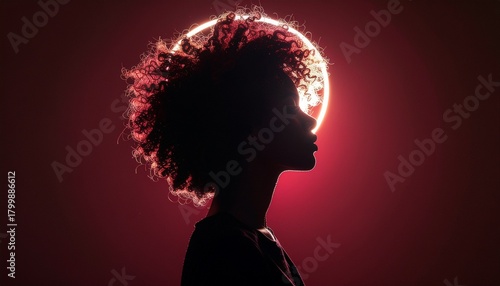 Symbol of Empowerment and Protest: Raised Fists in Silhouette against a Bright, Glowing Sky. Black Awareness Day Theme.