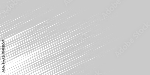 Dot white gray wave light technology texture background. Abstract big data digital concept.