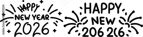 Isolated vector grass silhouette set with a black arachnid insect and floral design elements