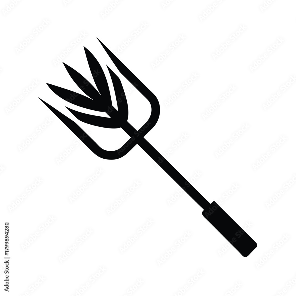 Naklejka premium Icon of Crop Tool Illustration