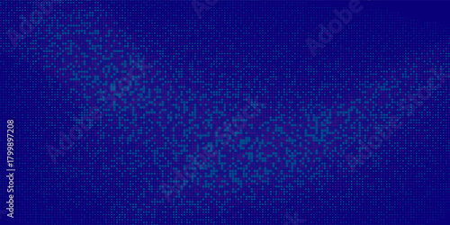 Design Blue Tech Finance Fintech Background Abstract Pixel Pattern. Abstract Business Tech Modern Abstract Art Background