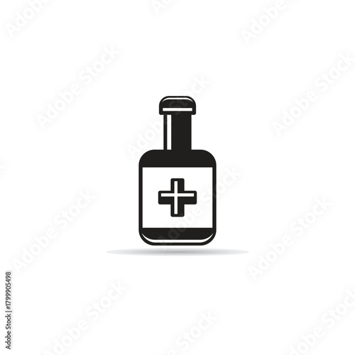 medicine bottle icon vector illustration