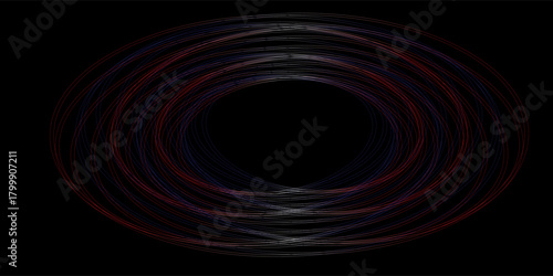 Abstract background with lines in circle. Art design spiral as logo or icon. A black figure on a white background and  on the black side.modern.