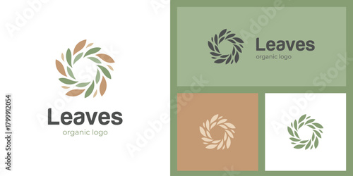 House Leaf Logo Design with Organic Home Representing Eco Living, Green Habitat, and Sustainable Real Estate for Eco Home Brand, Property Business, and Environmental Housing Identity