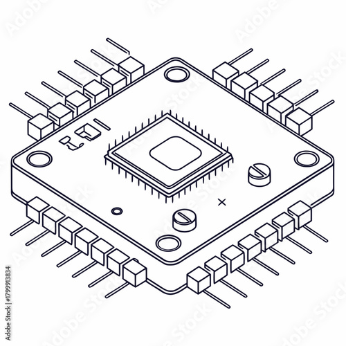 Integrated circuit chip isolated on for electronic design