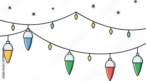 Winter night landscape with house