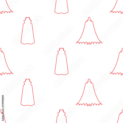vampire seamless pattern isolated on transparent background.