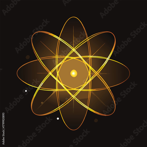 Atom model illustration